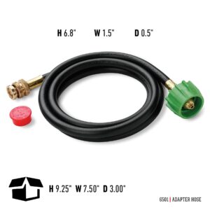 Weber Adapter Hose for Weber Q-Series and Gas Go-Anywhere Grills, 6-Feet , Black - Image 4