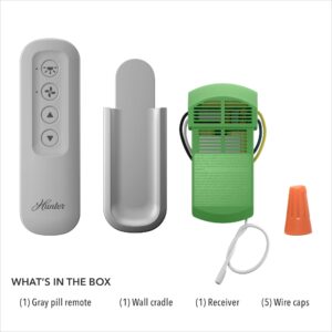 Hunter Fan Company 99770 Core Multifunction w/1.9 Remote Control with Receiver, Dove Grey - Image 2