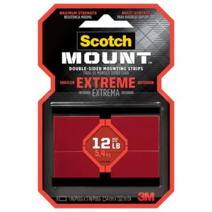 3M Scotch-Mount 3 in. L X 1 in. W Double-Sided Mounting Strips