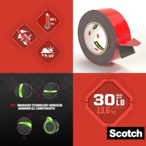 3M Scotch-Mount 60 in. L X 1 in. W Double-Sided Mounting Tape - Image 4
