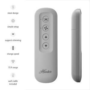 Hunter Fan Company 99770 Core Multifunction w/1.9 Remote Control with Receiver, Dove Grey - Image 4