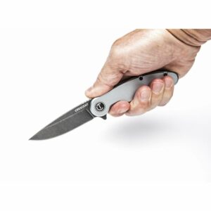 Crescent 3-1/4 Inch Drop Point Aluminum Handle Pocket Knife - CPK325A - Image 3