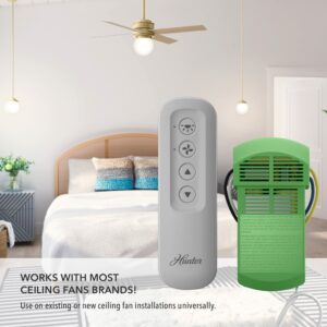 Hunter Fan Company 99770 Core Multifunction w/1.9 Remote Control with Receiver, Dove Grey - Image 5
