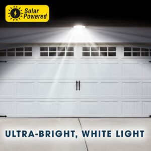 Ontel Beyond Bright X3 Motion Activated Solar Flood Light - Ultra-Bright, Solar-Powered, Weather-Resistant Light with 3 Adjustable Heads & 122 LEDs - Maximum Security for Porch, Deck, Yard & More - Image 5