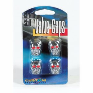 Custom Accessories 16220 Chrome Skull Style Valve Cap -, Pack of 4 - Image 3
