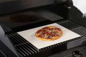 TYTUS Grills 16″ by 14″ Pizza Baking Stone with 304 Stainless Steel Tray - Image 4