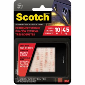 Scotch Medium Foam Hook and Loop Fastener 1 in. L 12 pk