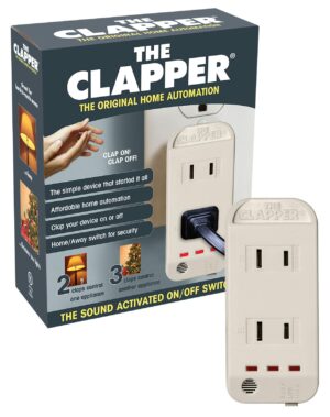 The Clapper Single Pole Sensor Sound Activated Switch White