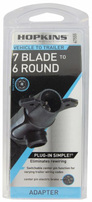 Hopkins 47555 7 RV Blade to 6 Pole Round Adapter - Image 6