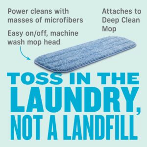 E-Cloth Deep Clean Mop Head, Microfiber Mop Head Replacement for Floor Cleaning, Great for Hardwood, Laminate, Tile and Stone Flooring, Washable and Reusable, 100 Wash Guarantee, 1 Pack - Image 4
