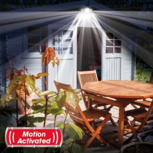 Ontel Beyond Bright X3 Motion Activated Solar Flood Light - Ultra-Bright, Solar-Powered, Weather-Resistant Light with 3 Adjustable Heads & 122 LEDs - Maximum Security for Porch, Deck, Yard & More - Image 6