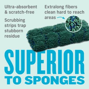 E-Cloth Kitchen Dynamo, Premium Microfiber Non-Scratch Kitchen Dish Scrubber Sponge, Ideal for Dish, Sink and Countertop Cleaning, 100 Wash Guarantee, Green, 1 Pack - Image 4