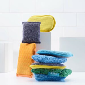 E-Cloth Kitchen Dynamo, Premium Microfiber Non-Scratch Kitchen Dish Scrubber Sponge, Ideal for Dish, Sink and Countertop Cleaning, 100 Wash Guarantee, Green, 1 Pack - Image 5