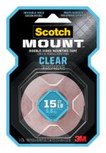 3M Scotch-Mount 60 in. L X 1 in. W Double-Sided Mounting Tape