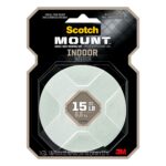 Scotch Mount Double Sided 1 in. W X 125 in. L Mounting Tape White