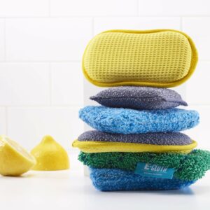 E-Cloth Kitchen Dynamo, Premium Microfiber Non-Scratch Kitchen Dish Scrubber Sponge, Ideal for Dish, Sink and Countertop Cleaning, 100 Wash Guarantee, Green, 1 Pack - Image 9