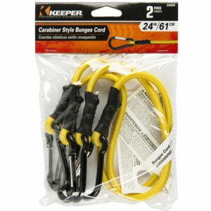 Keeper – 24� Carabiner Bungee Cord, 2 Pack – UV and Weather-Resistant - Image 4