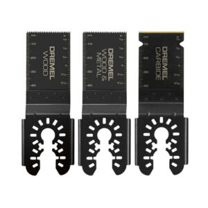 Dremel 1-5/8 in. W Bi-Metal Oscillating Blade Set General Purpose Cuts 3-Pack - Image 2