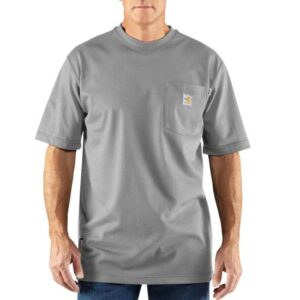 Carhartt Flame-Resistant Force® Short Sleeve Cotton T-Shirt – 100234 Light Gray