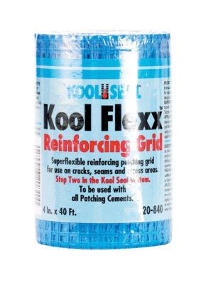 Kool Seal Kool Flexx Aluminum Acrylic Reinforcing Grid Fabric 4″ x 40′ 20-840