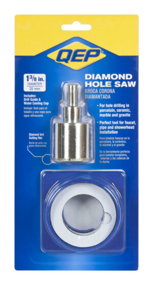 QEP 1-3/8 in. Diamond Grit Hole Saw with Water Delivery System