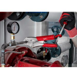 Milwaukee Torque Lock 9 in. Forged Alloy Steel Curved Jaw Long Nose Pliers - Image 3
