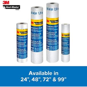 3M Hand-Masker 48 in. W X 180 ft. L X 0.35 mil Plastic Masking Film  AMF48 - Image 7