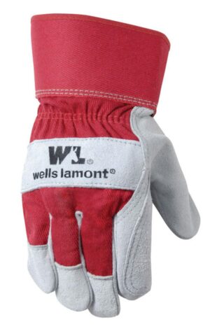 Wells Lamont Men's Outdoor Palm Work Gloves Red Large (Case of 6) - Image 3
