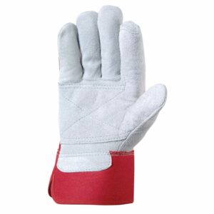 Wells Lamont Men's Outdoor Palm Work Gloves Red Large - Image 2