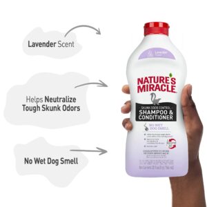 Nature�s Miracle� Skunk Odor Control Shampoo & Conditioner Lavender Scent 32 Oz, Odor Control Formula - Image 5
