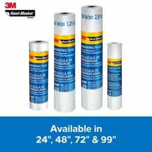 3M Hand-Masker 72 in. W X 90 ft. L Clear Plastic Advanced Masking Film AMF72 - Image 7