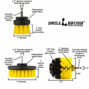 Drillbrush 4 in. W Medium Bristle Metal Handle Drill Brush Set - Image 5