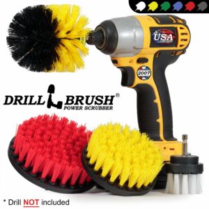 Drillbrush 5 in. W Soft/Medium Bristle Metal Handle Drill Brush Set - Image 4