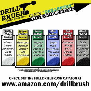 Drillbrush 4 in. W Medium Bristle Metal Handle Drill Brush Set - Image 3