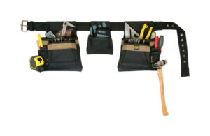 CLC 11 pocket Polyester Fabric Carpenters Pouch 19" L X 8" H Black 29" -  46"