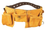 CLC Heavy Duty 12 pocket Leather/Suede Work Apron Brown 527X