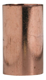 Nibco 1/2 in. Sweat X 1/2 in. D Sweat Copper Coupling with Stop 25 pk