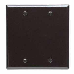 Leviton Brown 2 gang Thermoset Plastic Blank Wall Plate 1 pk 85025-000