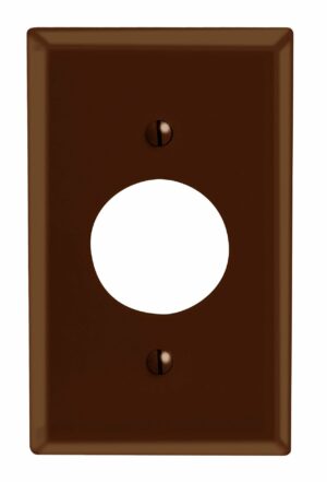 Leviton Brown 1 gang Plastic Outlet Wall Plate 1 pk 85004-000