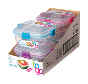 Sistema To Go 37.1 oz Assorted Salad Container - Image 6