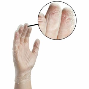 Gloveworks Vinyl Disposable Gloves X-Large Clear Powdered 100 pk - Image 2