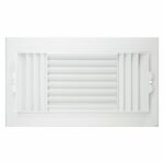 Deflect-O Jordan 12 in. H X 6 in. W 3-Way White Plastic Ceiling Register RGC126