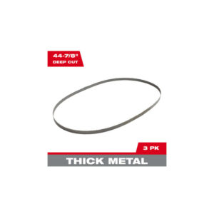 Milwaukee 44.9 in. L X 0.5 in. W Bi-Metal Portable Band Saw Blade 10 TPI 3 pk - Image 2