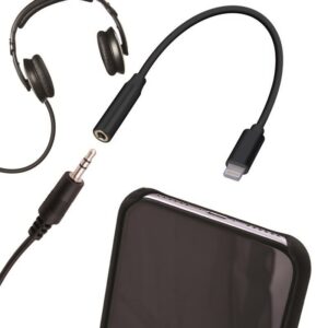 FABCORDZ Black Adapter Lightning Audio Adapter for Universal - Image 2
