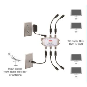 RCA Indoor TV 2 Port Distribution Amplifier - Image 4