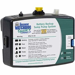 The Basement Watchdog 1/3 HP 2,600 gph Thermoplastic Dual Reed Switch Battery Backup Sump Pump - Image 3