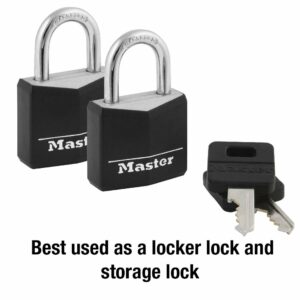 Master Lock 1 in H X 5/16 in W X 1-3/16 in L Steel Locking Padlock Keyed Alike - Image 2