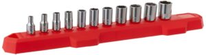 CRAFTSMAN Socket Set, Metric, 1/4-Inch Drive, 6-Point, 11-Piece