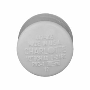 Charlotte Pipe Schedule 40 1/2 in. Slip PVC Cap 10-Pack - Image 2
