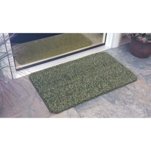 GrassWorx Flair Medium 30 in. L X 18 in. W Urban Green AstroTurf Door Mat - Image 2